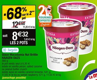 Cora x Carrefour Glace Macadamia Nut Brittle HAAGEN-DAZS offre