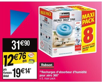 Cora x Carrefour (2) Recharges d'absorbeur d'humidité pour aéro 360° x 8, maxi pack offre