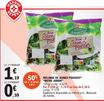 E.Leclerc MÉLANGE DE JEUNES POUSSES "NOTRE JARDIN" offre