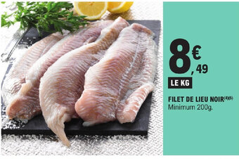 E.Leclerc FILET DE LIEU NOIR(4)(5) offre