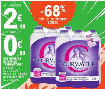 E.Leclerc EAU MINÉRALE NATURELLE "COURMAYEUR" offre