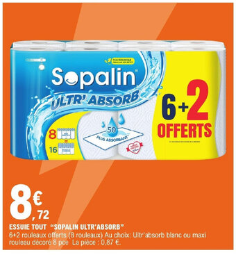 E.Leclerc ESSUIE TOUT "SOPALIN ULTR'ABSORB" offre