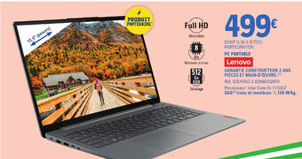 E.Leclerc PC PORTABLE offre