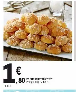 E.Leclerc 25 Chouquettes offre