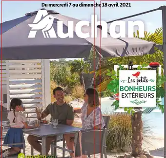 Auchan Parasol déporté Rond ø 3.5 métres offre