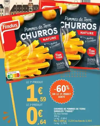 E.Leclerc Churros De Pommes De Terre offre