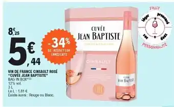 E.Leclerc Vin De France Cinsault Rosé offre