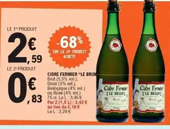 Cidre Fermier Le Brun