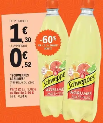 E.Leclerc Schweppes Agrumes offre