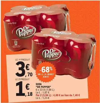 E.Leclerc Soda Dr Pepper offre