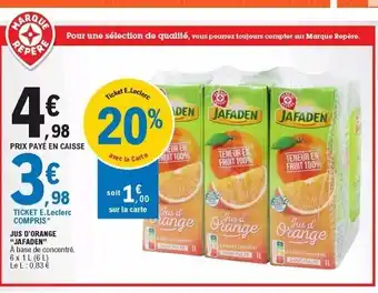 E.Leclerc Jus D'Orange Jafaden offre
