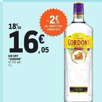 E.Leclerc Gin Dry Gordon offre