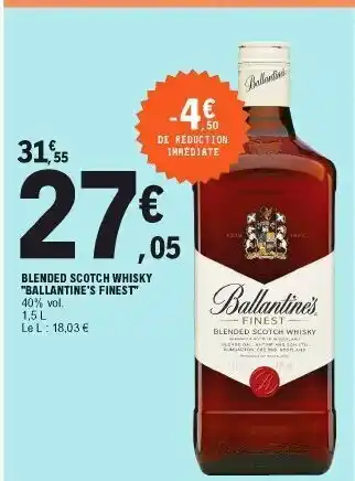 E.Leclerc Blended Scotch Whisky offre