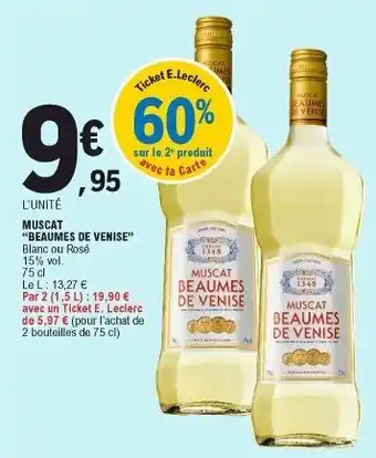E.Leclerc Muscat Beaumes De Venise offre