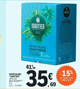 E.Leclerc Rhum Blanc offre