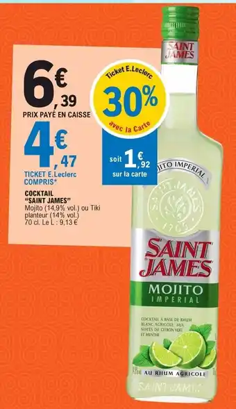 E.Leclerc Cocktail Saint James offre
