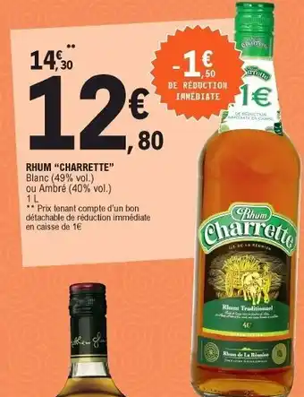 E.Leclerc Rhum Charrette offre