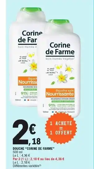 E.Leclerc Douche Corine De Farme offre