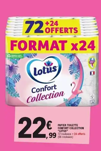 E.Leclerc Papier Toilette Confort Collection Lotus offre