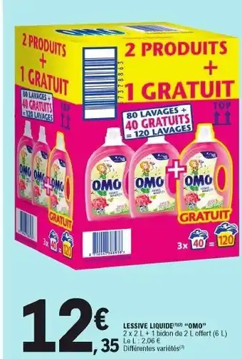 E.Leclerc Lessive Liquide Omo offre