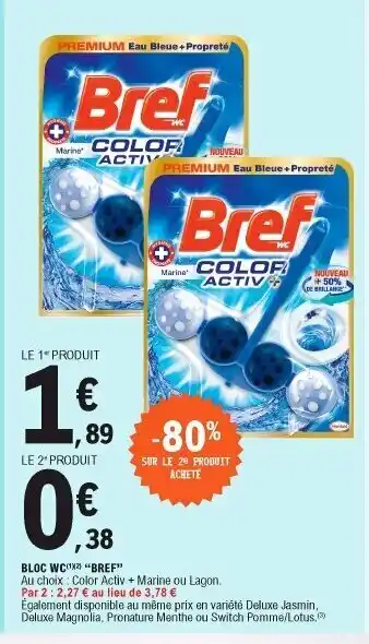 E.Leclerc Bloc WC Bref offre