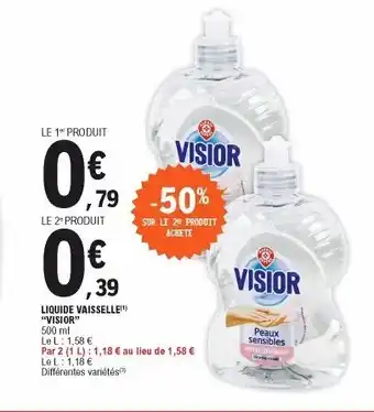 E.Leclerc Liquide Vaisselle Visior offre