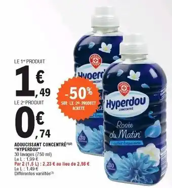 E.Leclerc Adoucissant Concentré Hyperdou offre
