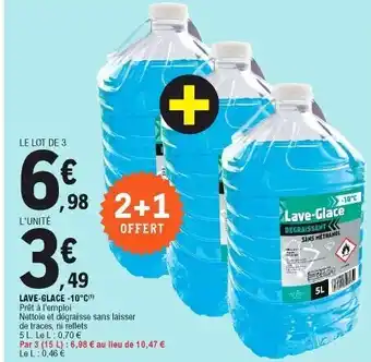 E.Leclerc Lave-Glace -10°C offre