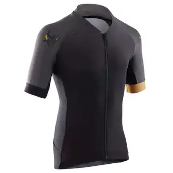 Decathlon Maillot vtt xc light homme noir et ocre offre