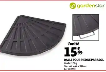 Auchan Dalle Pour pied De parasol offre