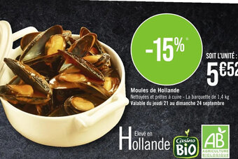 Casino Supermarchés Moules de Hollande offre