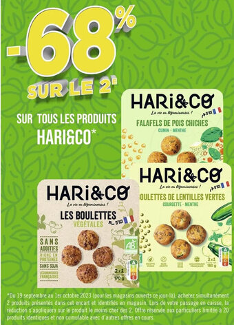 Casino Supermarchés SUR TOUS LES PRODUITS HARI&CO offre
