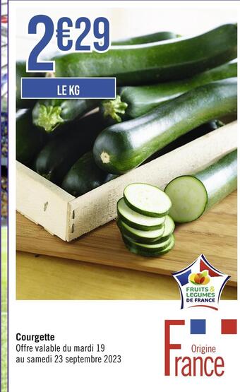 Casino Supermarchés Courgette offre