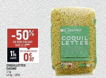 Spar Casino coquillettes offre