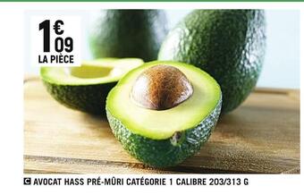Petit Casino Avocat hass pré-mûri catégorie 1 calibre 203/313 g offre