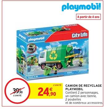 Intermarché Playmobil camion de recyclage offre