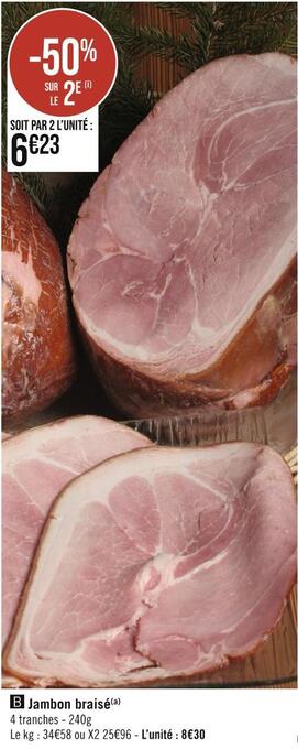 Casino Supermarchés Jambon braisé offre