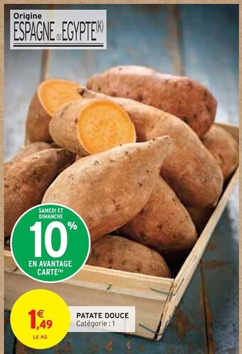Intermarché Patate douce offre