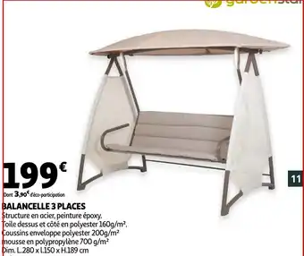 Auchan Balancelle 3 Places offre