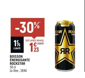 Spar Rockstar boisson énergisante offre