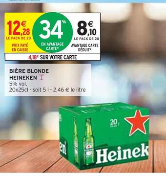 Intermarché Bière blonde bière blonde offre