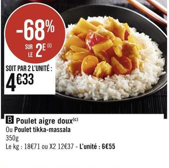 Casino Supermarchés Poulet aigre doux offre