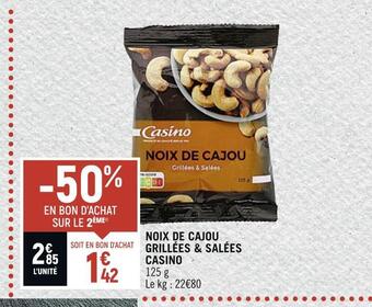Petit Casino Casino noix de cajou grillées & salées offre