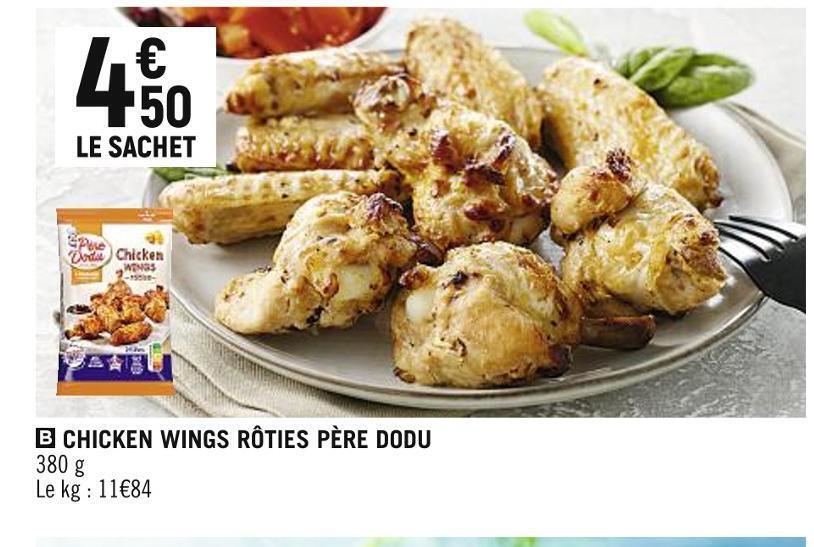Promo Père dodu chicken wings rôties chez Spar
