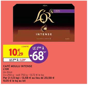 Intermarché L'or café moulu intense offre