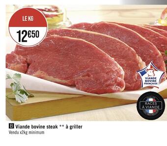 Casino Hyperfrais Viande bovine steak à griller offre