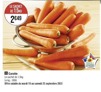 Casino Hyperfrais Carotte offre