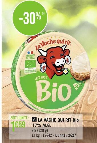 Casino Hyperfrais La vache qui rit la vache qui rit bio 17% m.g offre