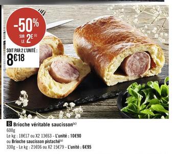 Casino Hyperfrais Brioche véritable saucisson offre