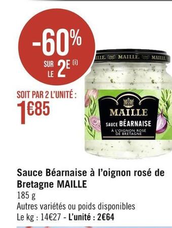 Casino Hyperfrais Maille sauce béarnaise à l’oignon rosé de bretagne offre
